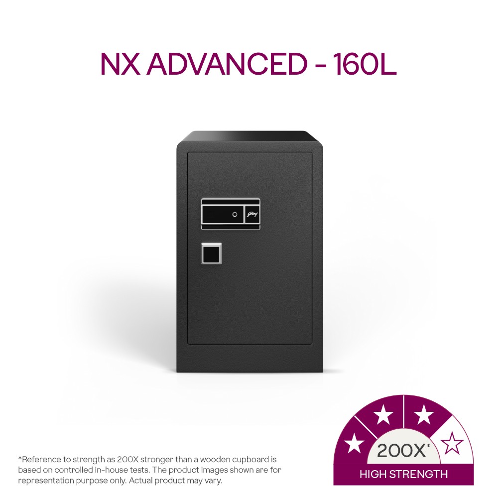 Godrej NX Advanced 160 L Digi+ Bio + Mechanical Home Locker